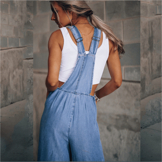 R&B - Damen Denim Jumpsuit