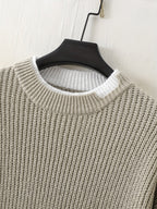 R&B | Überdimensionierter Strickpullover Acryl Lässig und Warm