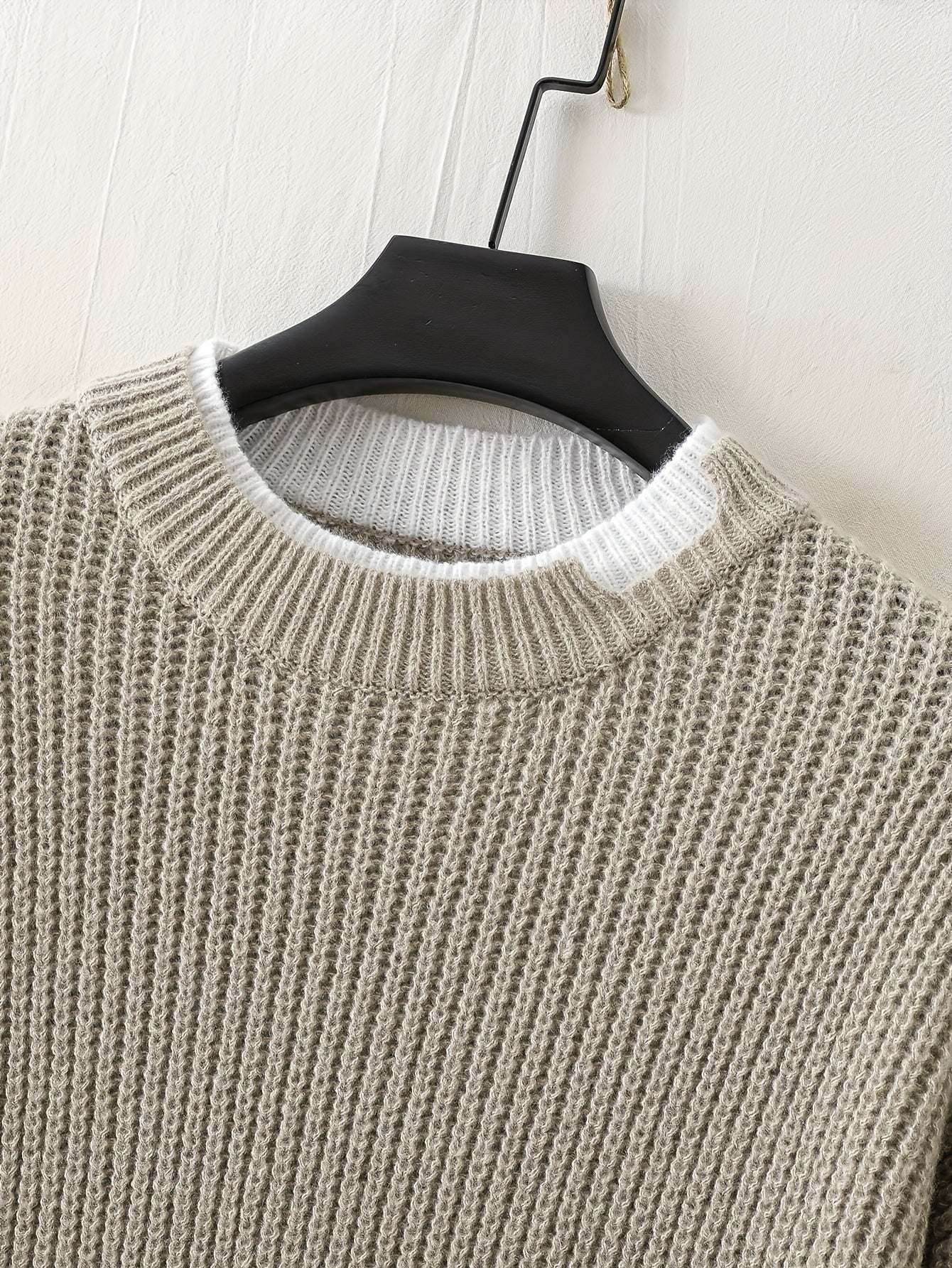 R&B | Überdimensionierter Strickpullover Acryl Lässig und Warm