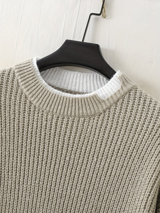 R&B | Überdimensionierter Strickpullover Acryl Lässig und Warm
