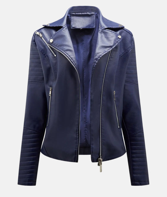 R&B | Damen Bikerjacke aus Kunstleder