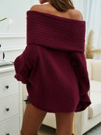 R&B | Schulterfreier Strickpullover