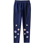 Mädchen Leggings mit floralem Applikationsdesign R&B