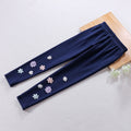 Mädchen Leggings mit floralem Applikationsdesign R&B