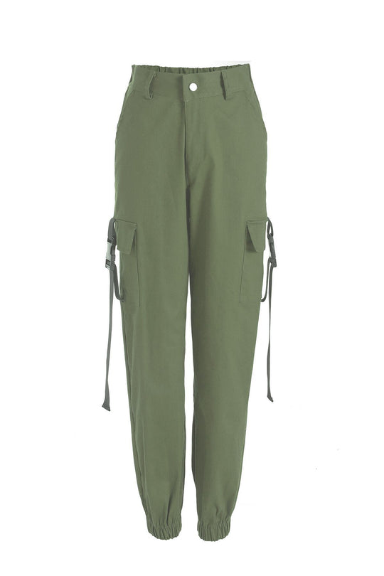 Damen Cargo-Hose mit elastischem Bund und praktischen Seitentaschen R&B