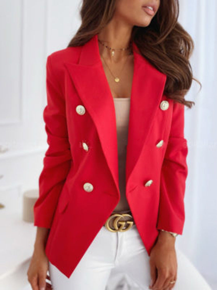 Damen Eleganter Doppeltknopf-Blazer R&B
