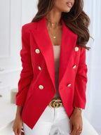 Damen Eleganter Doppeltknopf-Blazer R&B
