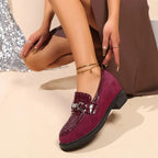 Damen-Loafer mit Metallkette R&B R&B