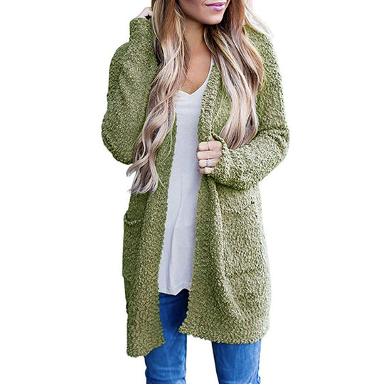 Damen Kuscheliger Strickmantel R&B
