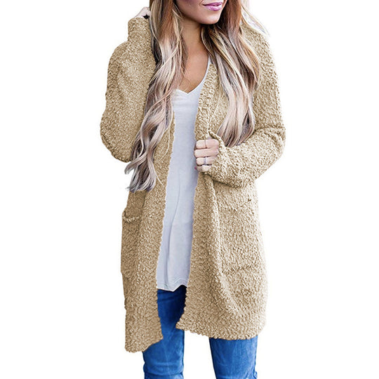Damen Kuscheliger Strickmantel R&B
