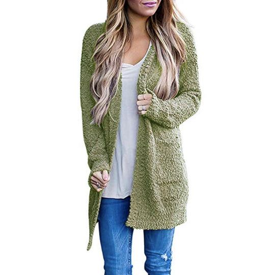 Damen Kuscheliger Strickmantel R&B
