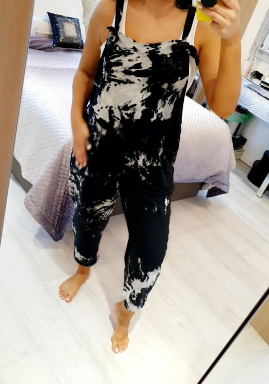 Damen lässiger Overall im urbanen Tie-Dye Design R&B