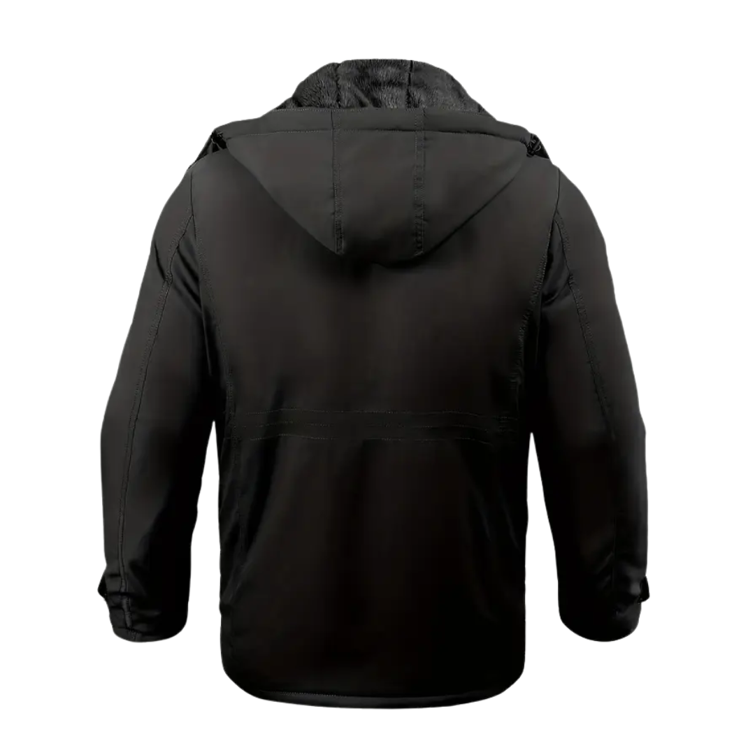 R&B | Herren Winterjacke mit plüschigem Futter & Kapuze
