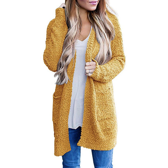 Damen Kuscheliger Strickmantel R&B