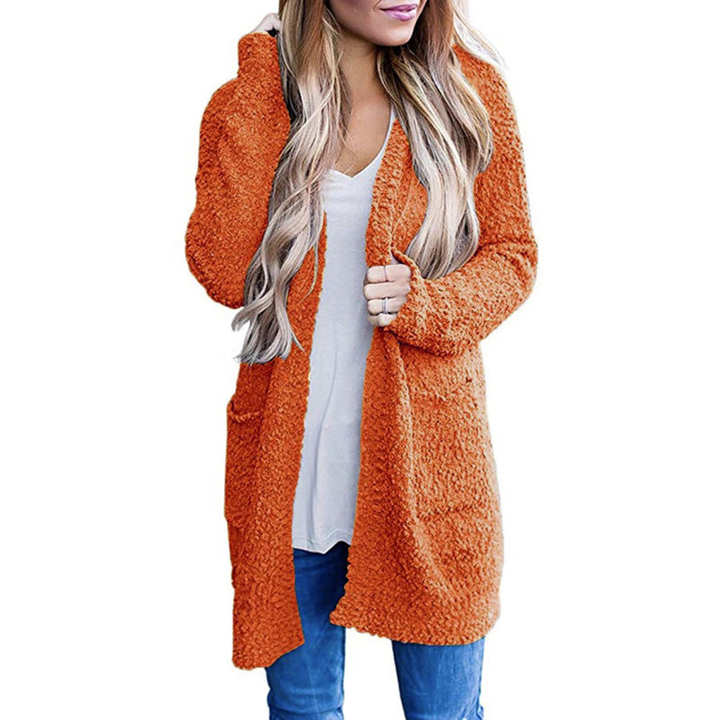 Damen Kuscheliger Strickmantel R&B