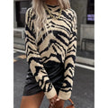 R&B | Eleganter Zebra-Jersey für Damen für Herbst und Winter