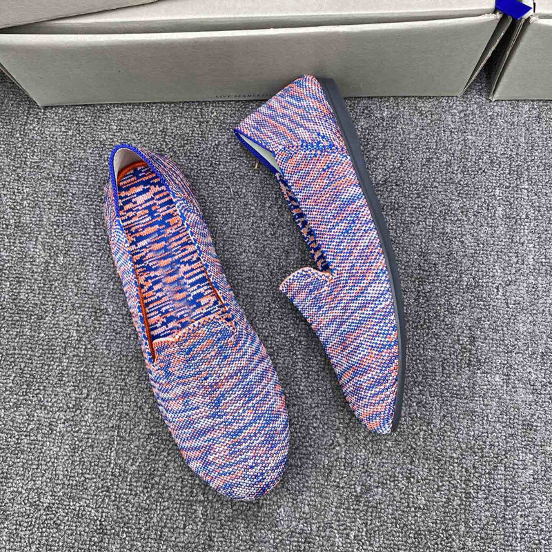Damen Sportliche Slip-On Schnürschuhe mit atmungsaktivem Obermaterial