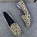 Damen Elegante Mokassins mit modernem Leopardenmuster