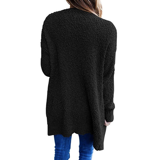 Damen Kuscheliger Strickmantel R&B