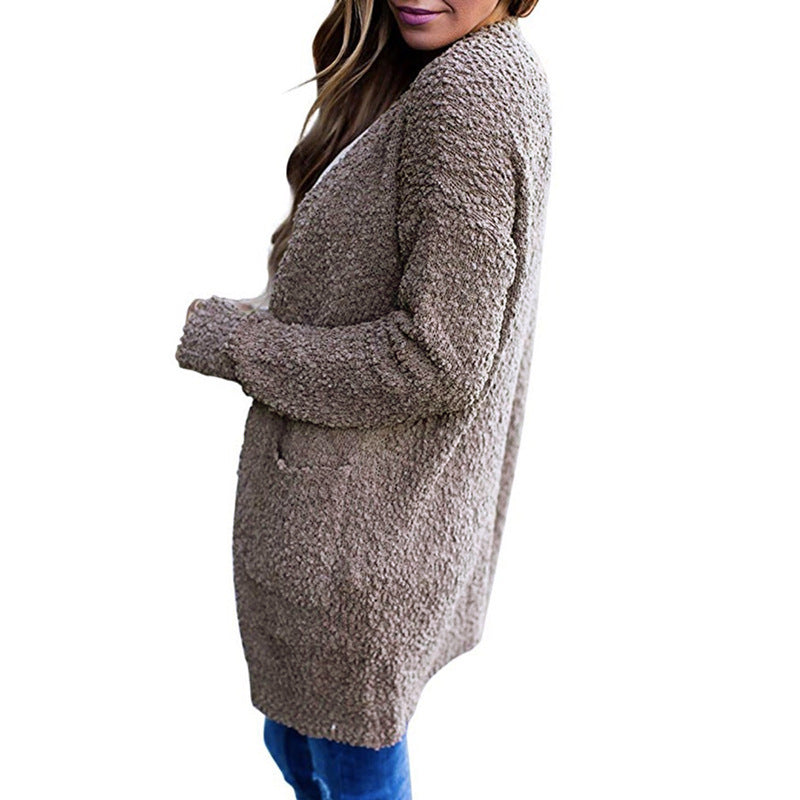 Damen Kuscheliger Strickmantel R&B