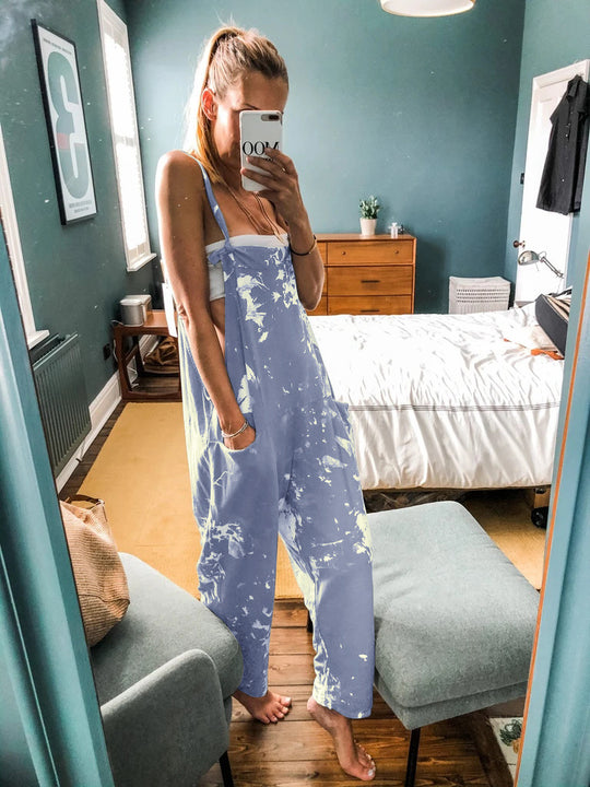 Damen lässiger Overall im urbanen Tie-Dye Design R&B