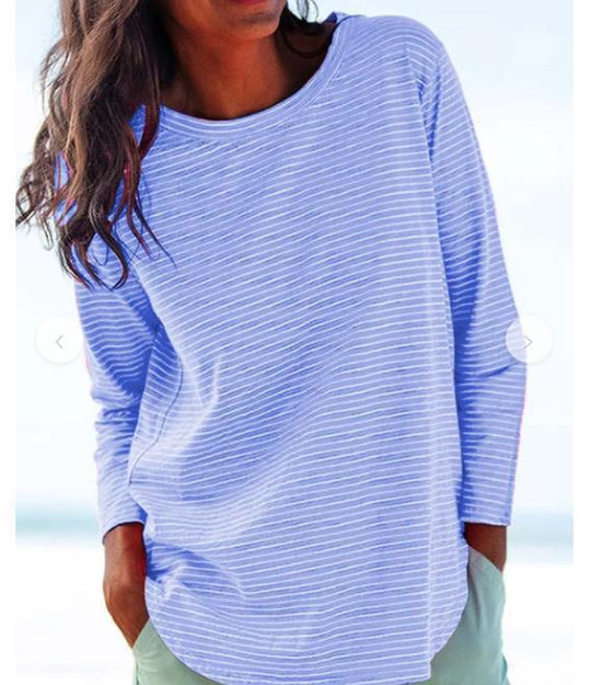 Damen lässiges Langarmshirt R&B