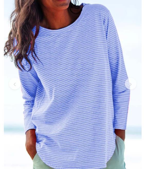 Damen lässiges Langarmshirt R&B