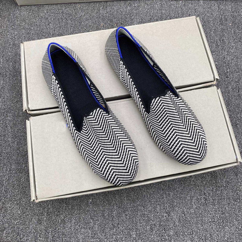 Damen Sportliche Slip-On Schnürschuhe mit atmungsaktivem Obermaterial
