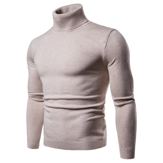 Herren Rollkragenpullover aus weicher Merinowolle mit eleganter Struktur R&B