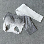 Damen Sportliches Oberteil mit Hochbund und atmungsaktiven Shorts R&B