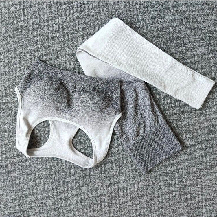 Damen Sportliches Oberteil mit Hochbund und atmungsaktiven Shorts R&B