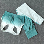 Damen Sportliches Oberteil mit Hochbund und atmungsaktiven Shorts R&B