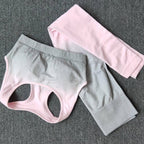 Damen Sportliches Oberteil mit Hochbund und atmungsaktiven Shorts R&B