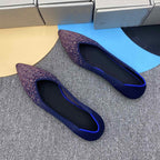 Damen elegante Spitzer Ballerinas aus atmungsaktivem Material