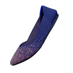 Damen elegante Spitzer Ballerinas aus atmungsaktivem Material