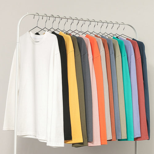 Damen Lässiges Langarmshirt aus hochwertiger Baumwolle R&B