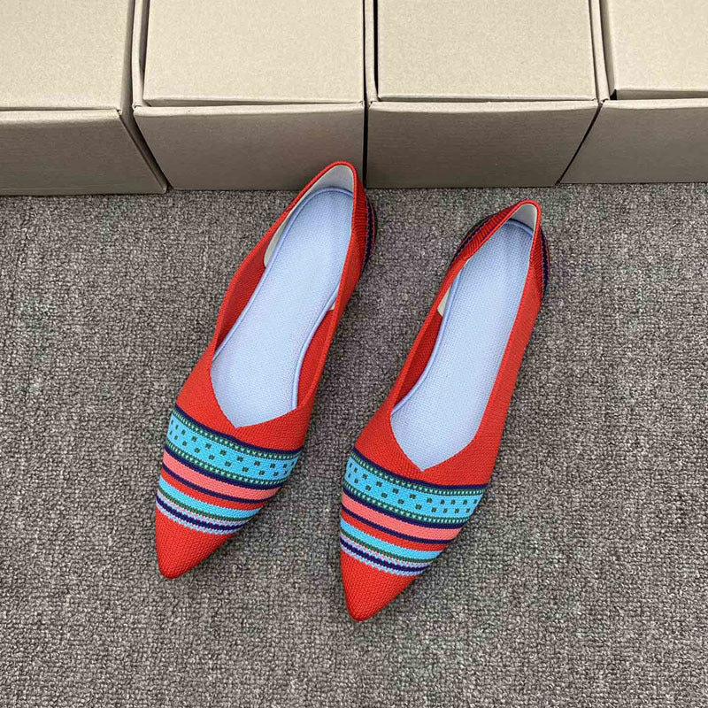 Damen Ballerinas mit modernem Stoffdesign und komfortabler Passform