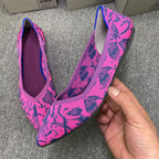 Damen Ballerinas mit auffälligem Schlangenmotiv