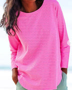 Damen lässiges Langarmshirt R&B