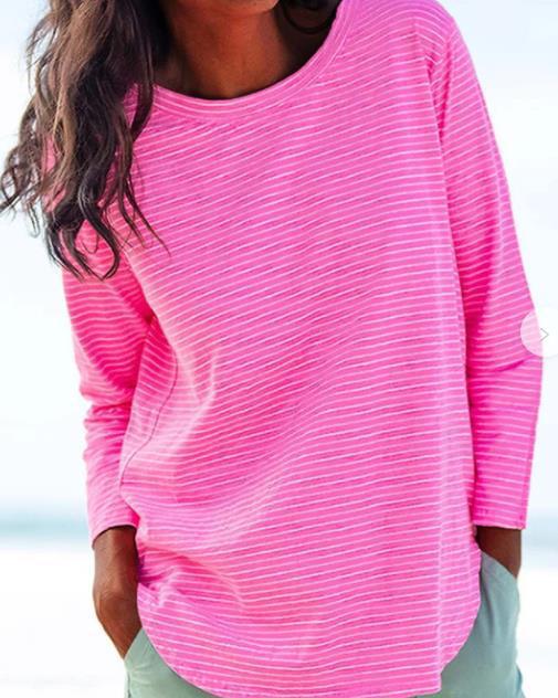 Damen lässiges Langarmshirt R&B