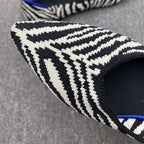 Damen elastische Ballerinas mit modischem Zramuster