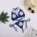 Damen Bikiniset mit floralem Häkelmuster EB