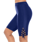 Damen Sportliche Radlerhose mit dekorativen Schnürdetails R&B