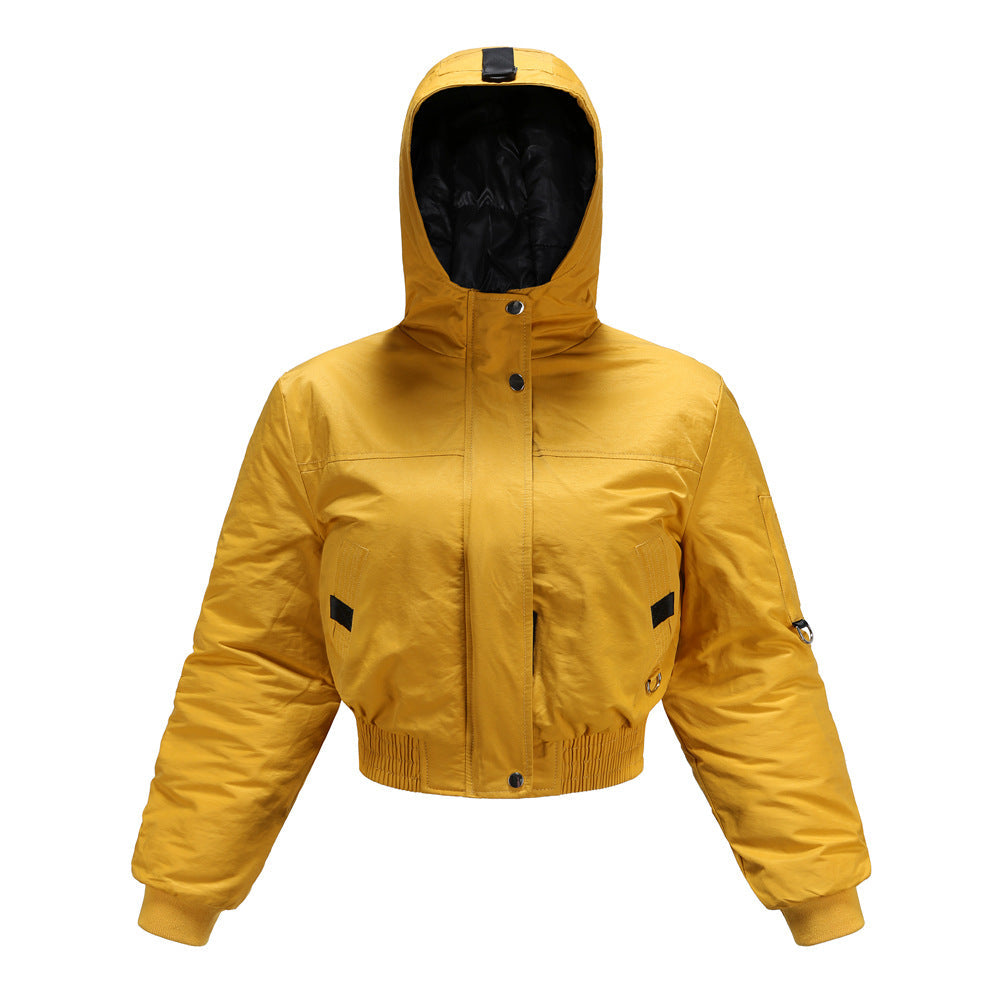 Damen modische kurz geschnittene Winterjacke
