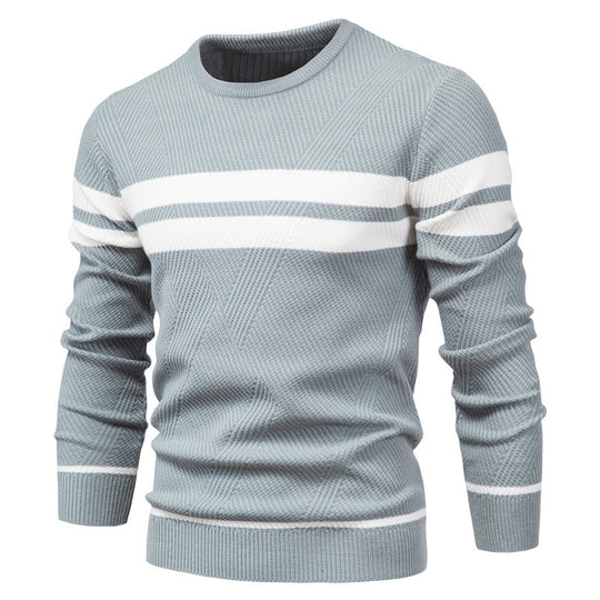 Herren strukturiertes Sweatshirt mit modernen Streifen R&B