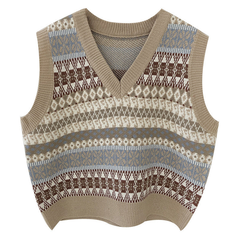 Damen Strickpullover mit modernem Fair Isle-Muster R&B