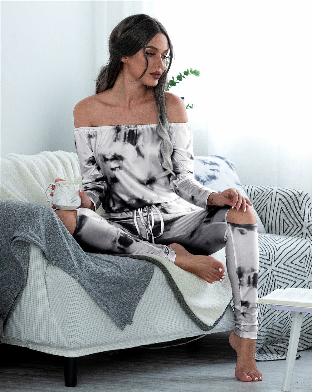 Damen lässige Sommeroverall aus softem Material mit Rundhalsausschnitt und Cut-Outs R&B