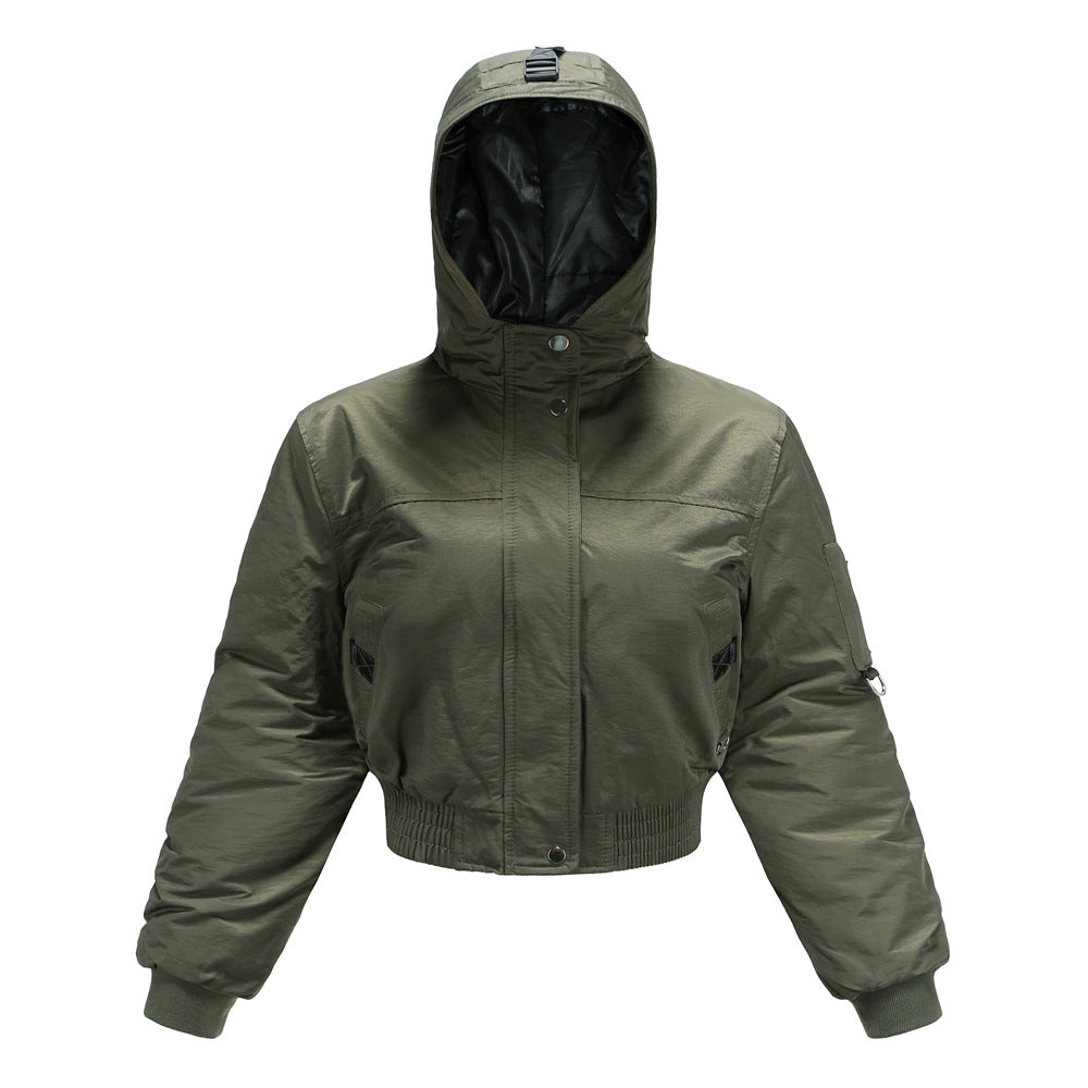 Damen modische kurz geschnittene Winterjacke R&B