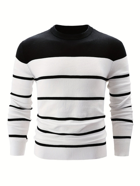 R&B | Gestreifter Pullover Baumwolle Klassisch und Komfortabel