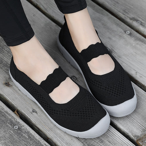 Damen Atmungsaktive Slip-On Freizeitschuhe mit flexiblem Design R&B